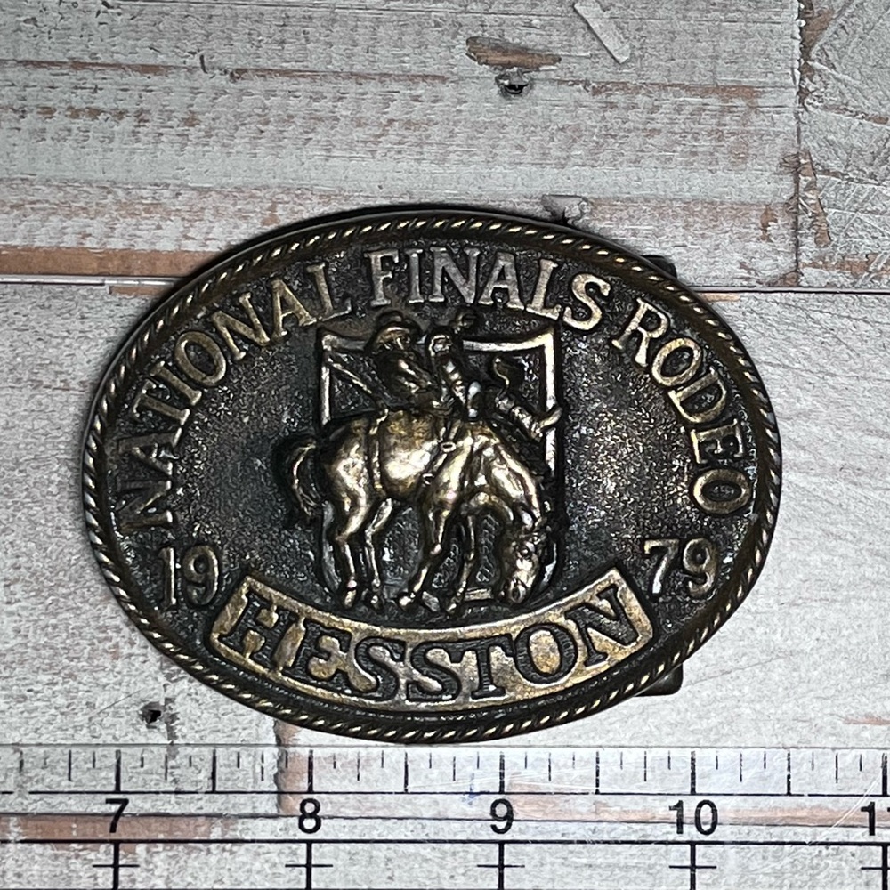 1979 Hesston National Rodeo Belt Buckle